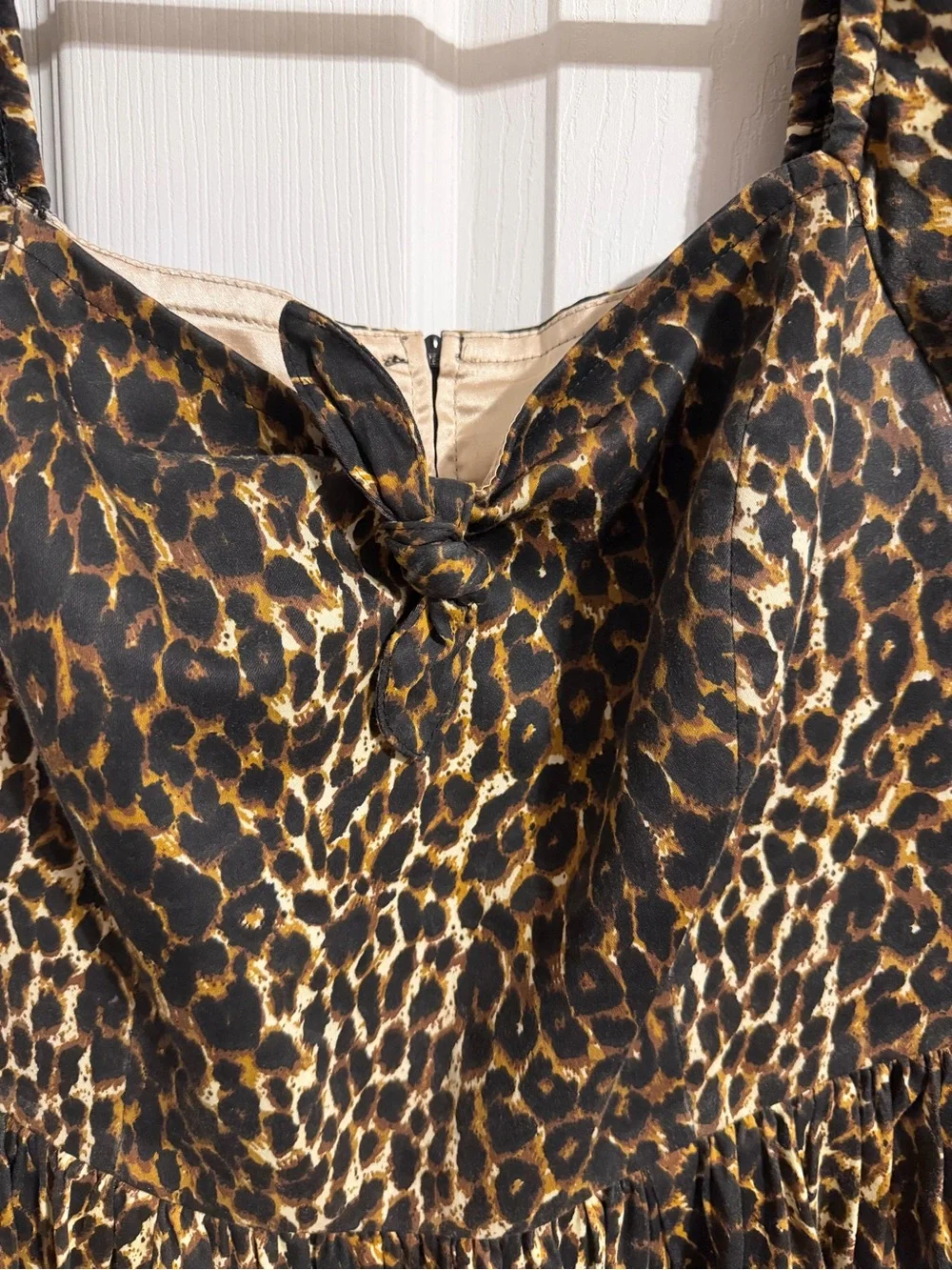 Vixen by Micheline Pitt Leopard Print Midi Dress - Picture 2 of 5